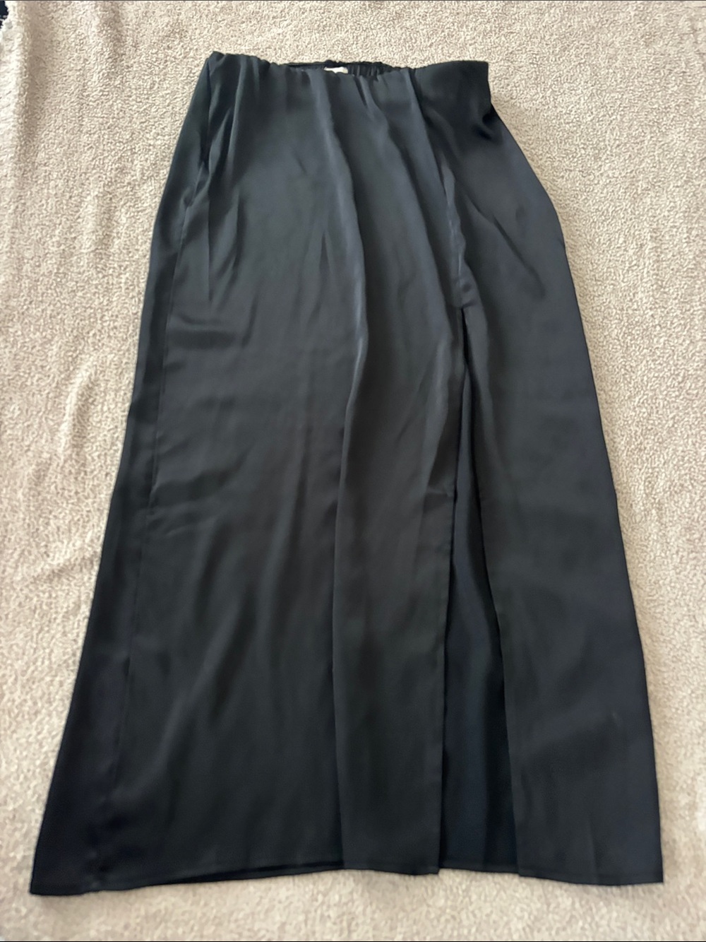 a new day Black Maxi Skirt with Front Slit